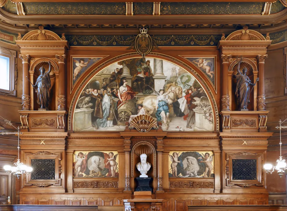 Old University of Heidelberg, Assembly Hall, front face