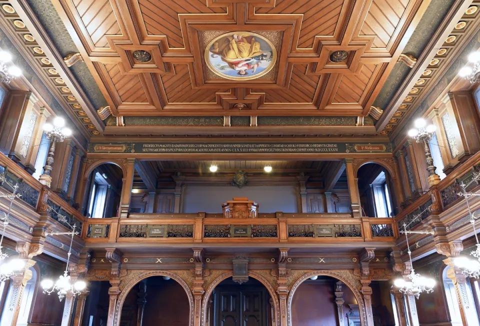 Old University of Heidelberg, Assembly Hall, matroneum