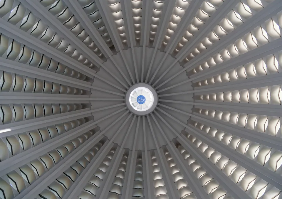 House of Worship of Europe, dome, inner view House of Worship of Europe, dome, inner view