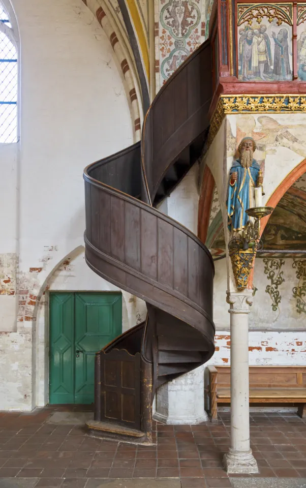 Holy Spirit Hospital, spiral staircase of the rood screen