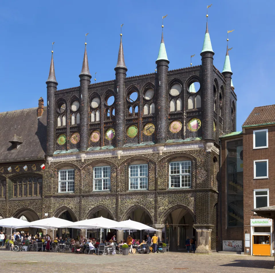 Lübeck City Hall, New Chamber (Neues Gemach), east elevation