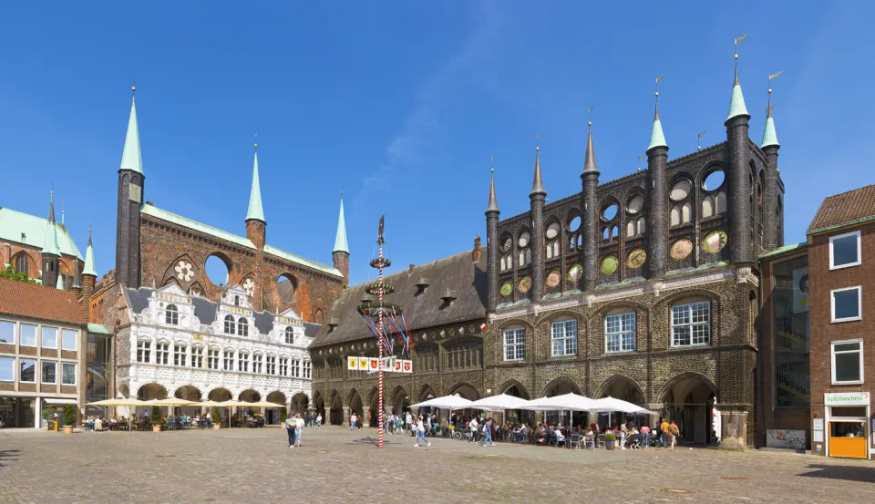 Lübeck City Hall, view from Market Square