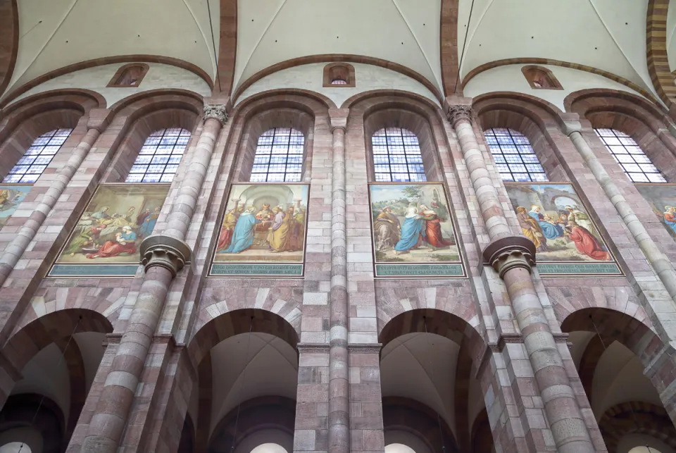 Speyer Cathedral, frescoes of the nave