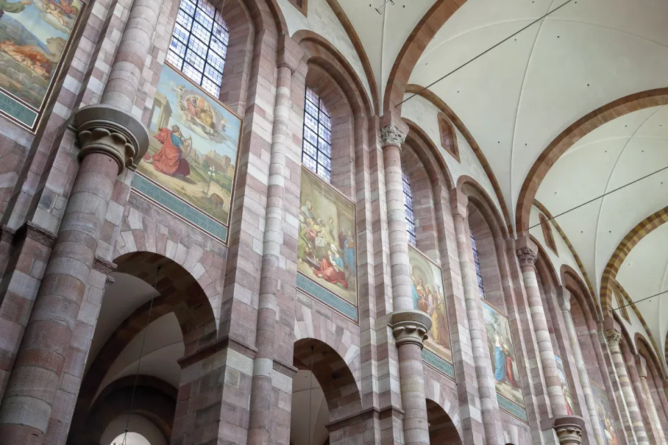 Speyer Cathedral, frescoes of the nave