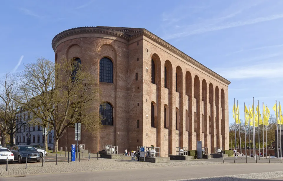 Aula Palatina, northwest elevation