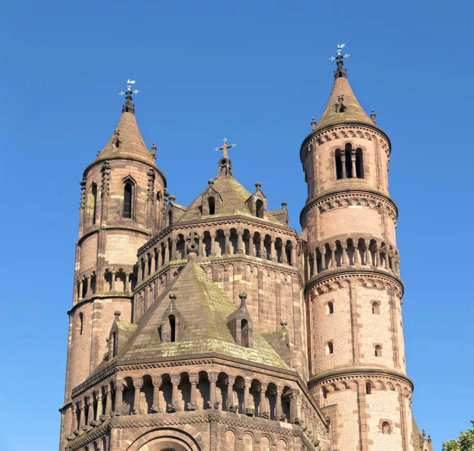 Worms Cathedral, west elevation detail Worms Cathedral, west elevation detail