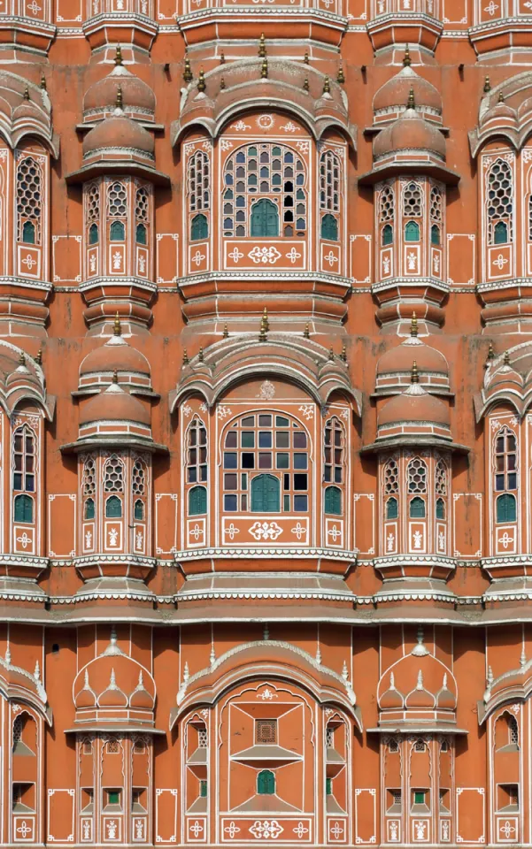 Palace of Winds (Hawa Mahal), facade detail with jharokhas