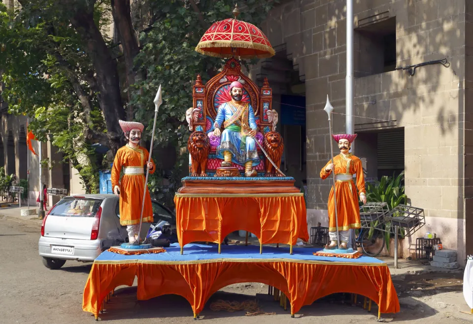 Vastu Puja (building's blessing) ceremony decoration (HSBC HQ India)