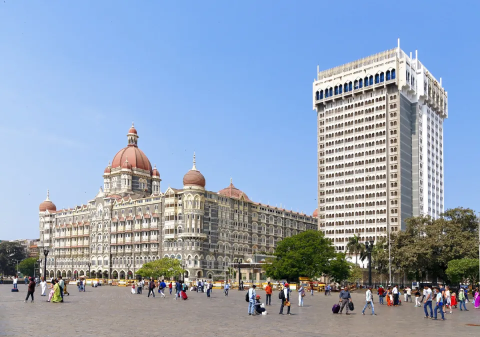 Taj Mahal Palace Hotel, with Taj Mahal Tower (northeast elevation)