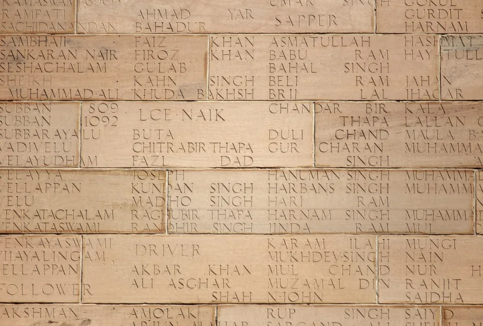 India Gate, facade detail