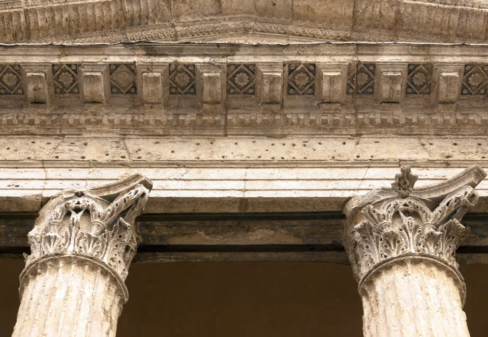 Church of Santa Maria sopra Minerva, facade detail
