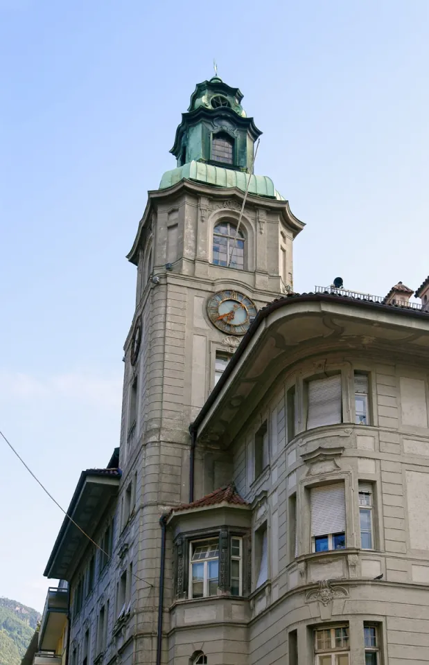 Bolzano City Hall, clock tower