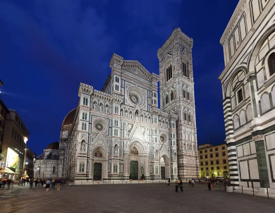 Florence Cathedral, at night