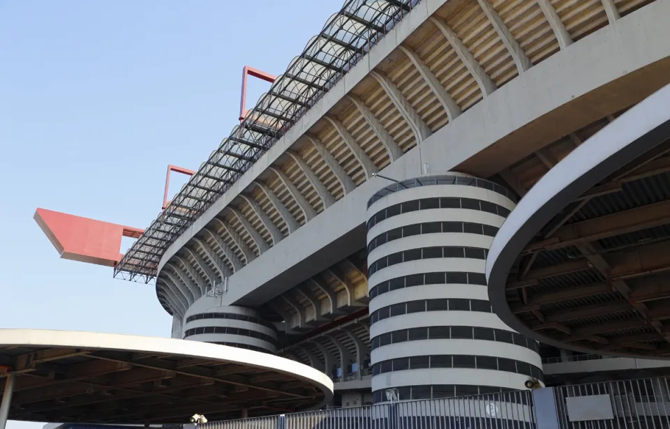 Giuseppe Meazza Stadium (San Siro), detail view with support tower