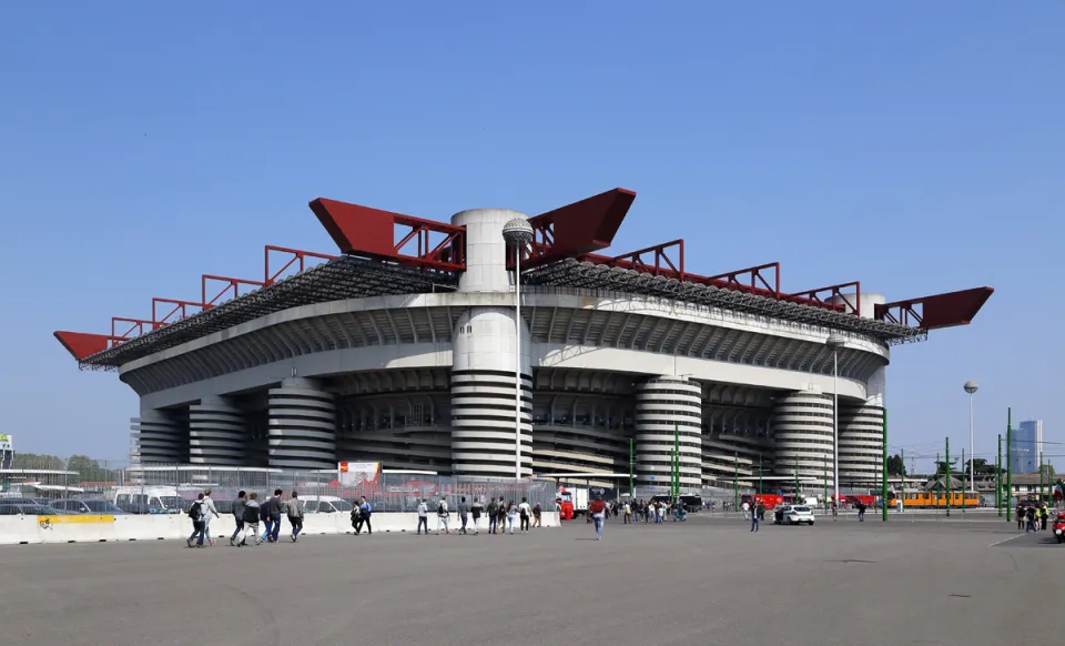 Giuseppe Meazza Stadium (San Siro), southwest elevation