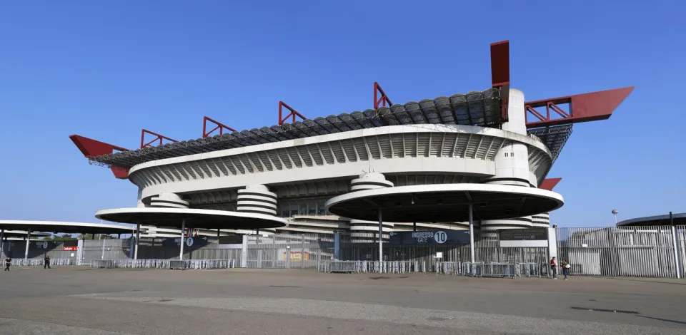 Giuseppe Meazza Stadium (San Siro), west elevation | Milan, Italy |  imaginoso