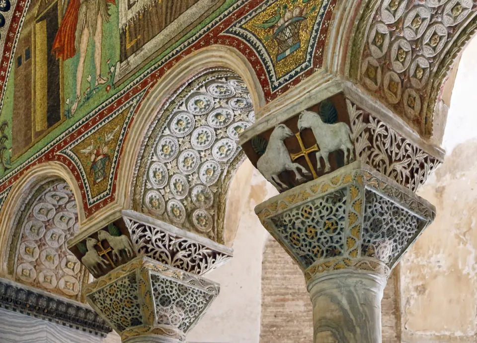 Basilica of San Vitale, column capitals