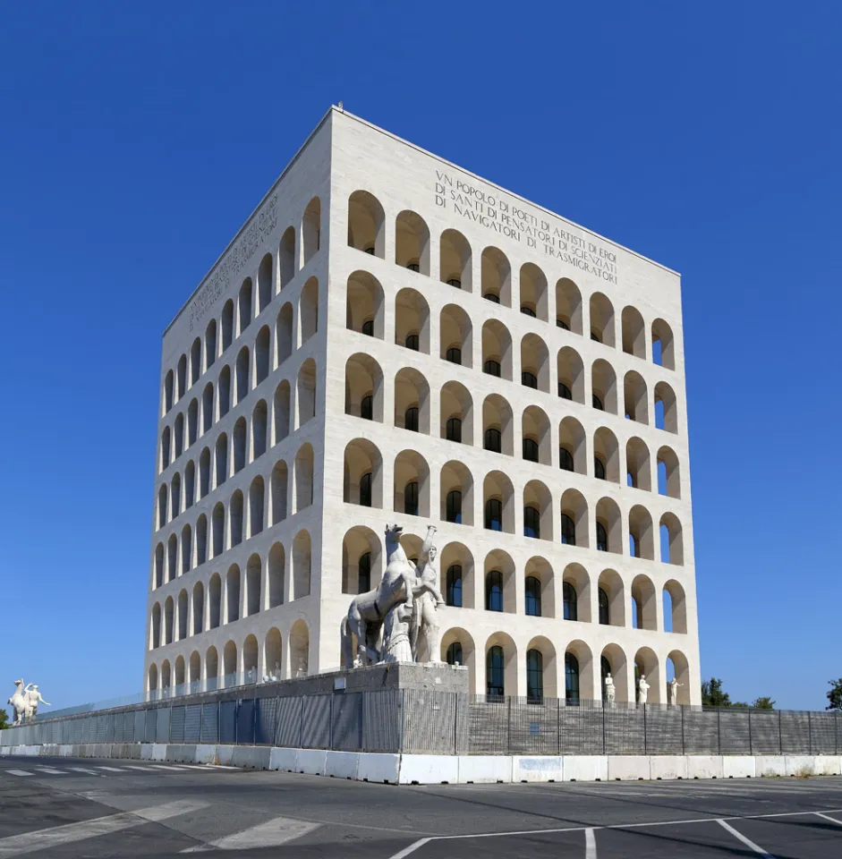 Palace of Italian Civilisation, southeast elevation | Rome, Italy ...