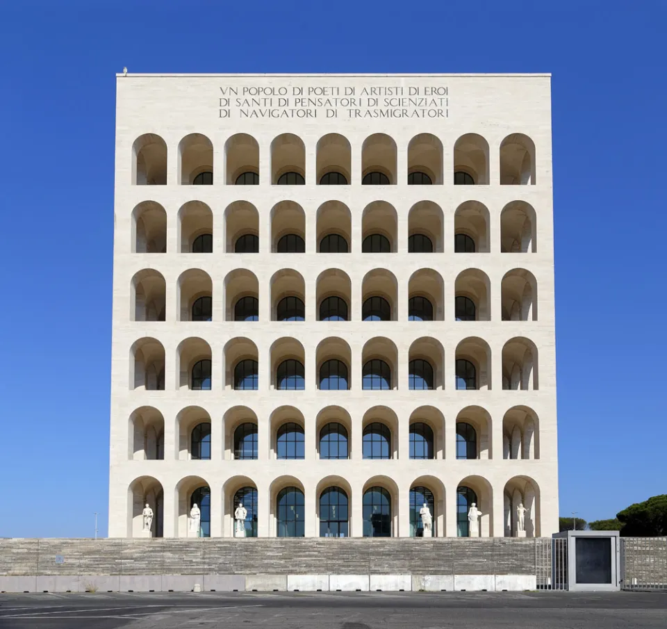 Palace of Italian Civilisation, southeast elevation