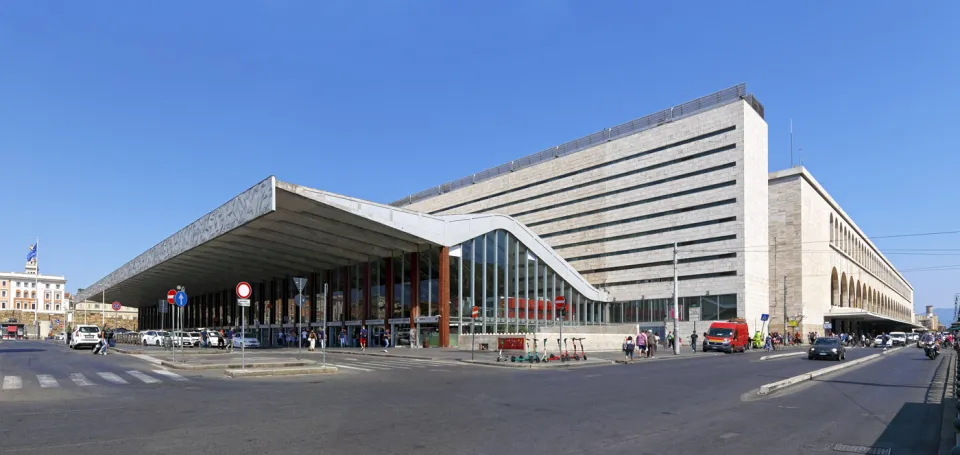 Roma Termini Station, west elevation