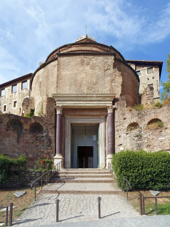 Roman Forum, Temple of Romulus, south elevation