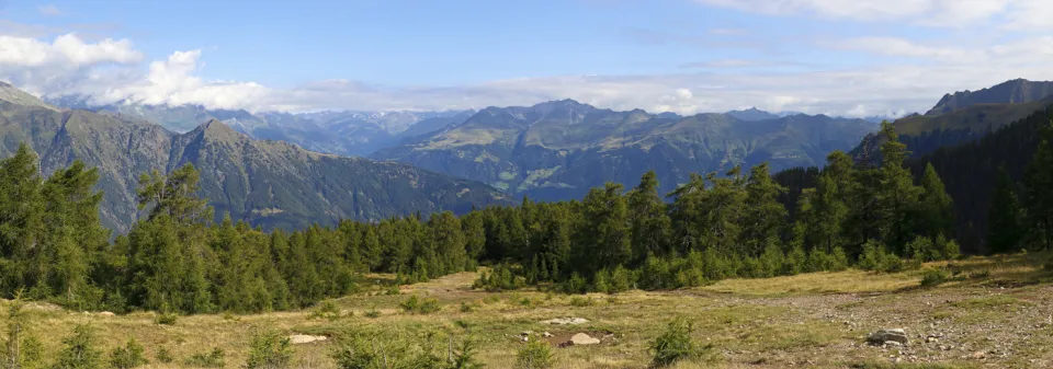 Sarntal Alps, near Hirzer, view on Ötztal Alps, panorama