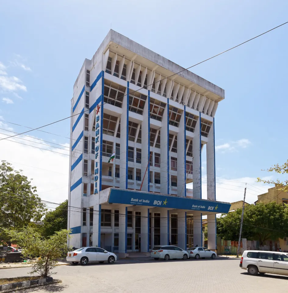 Bank of India Building, south elevation