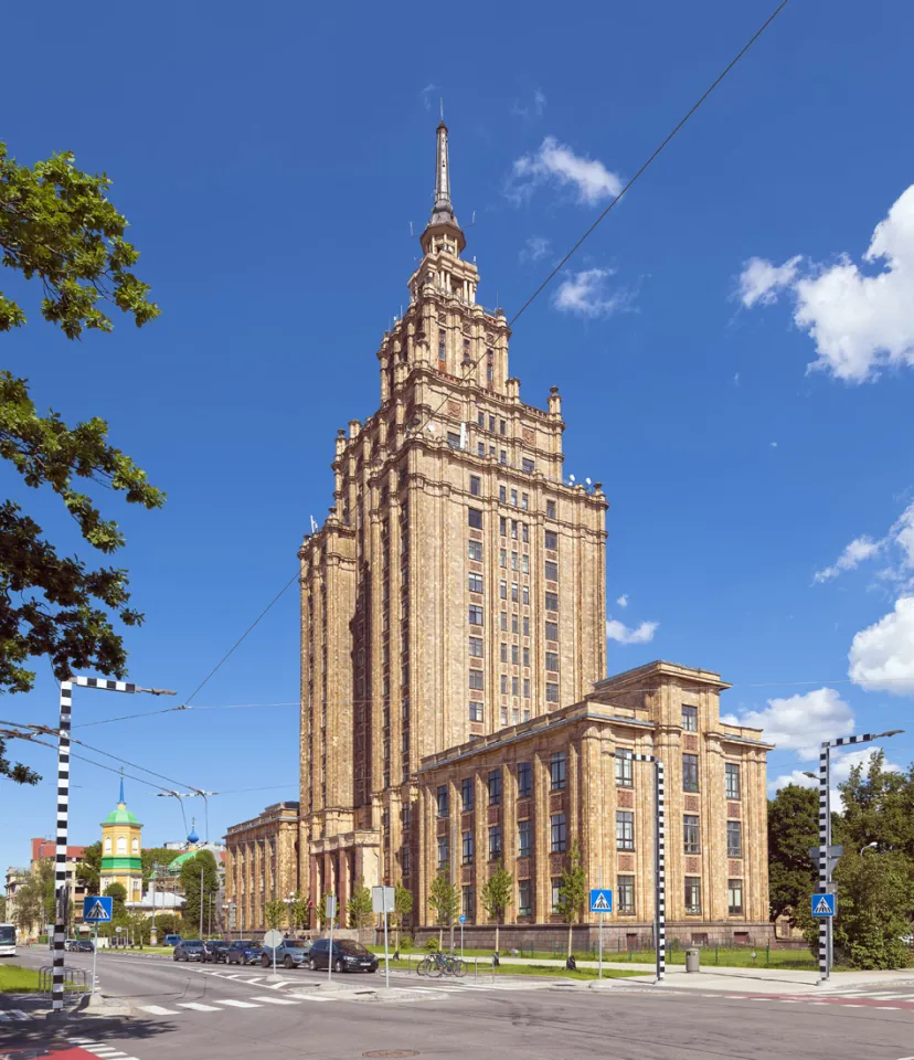 Building of the Latvian Academy of Sciences, east elevation