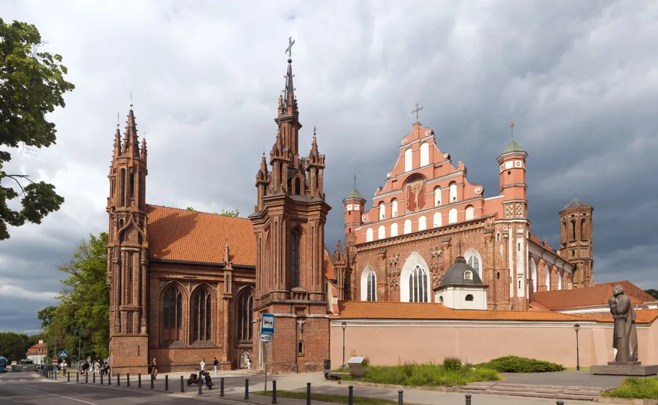 Church of St. Francis and St. Bernard, with Church of Saint Anne, southwest elevation