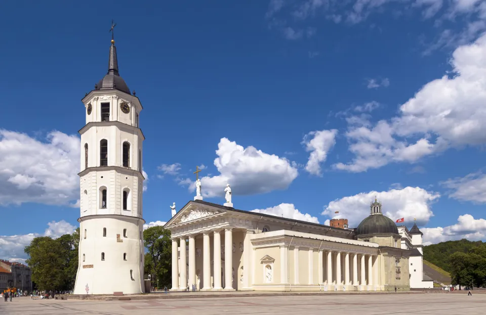 Vilnius Cathedral, southwest elevation