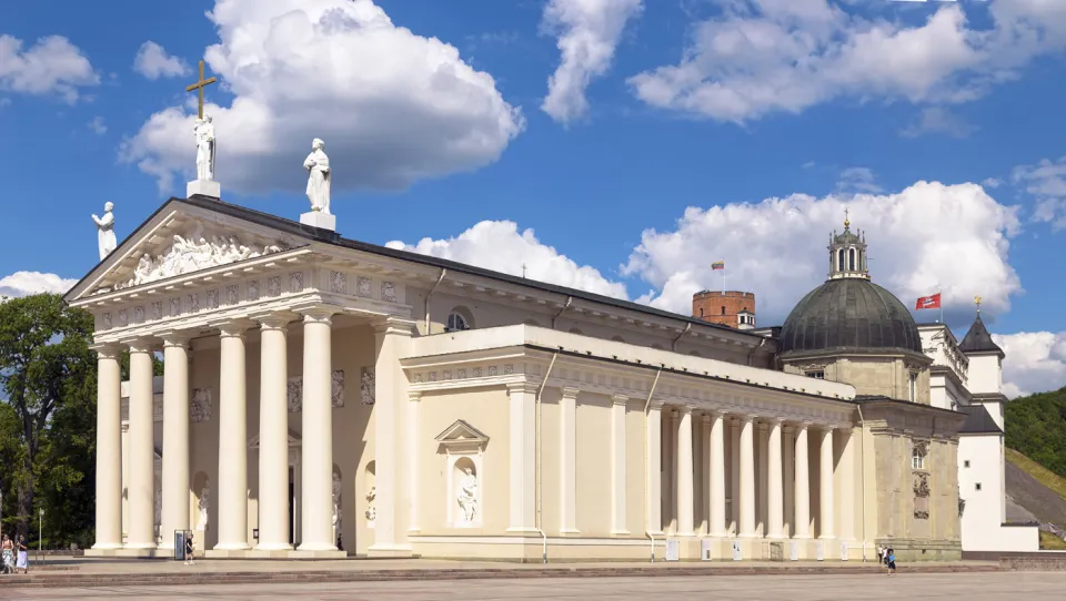Vilnius Cathedral, southwest elevation