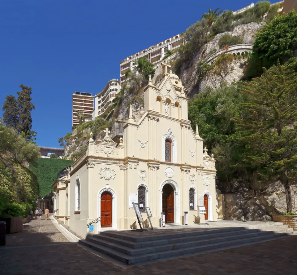 Saint Devota Church, south elevation