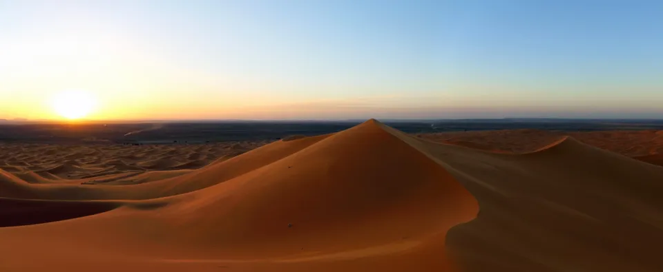 Erg Chebbi at sundown