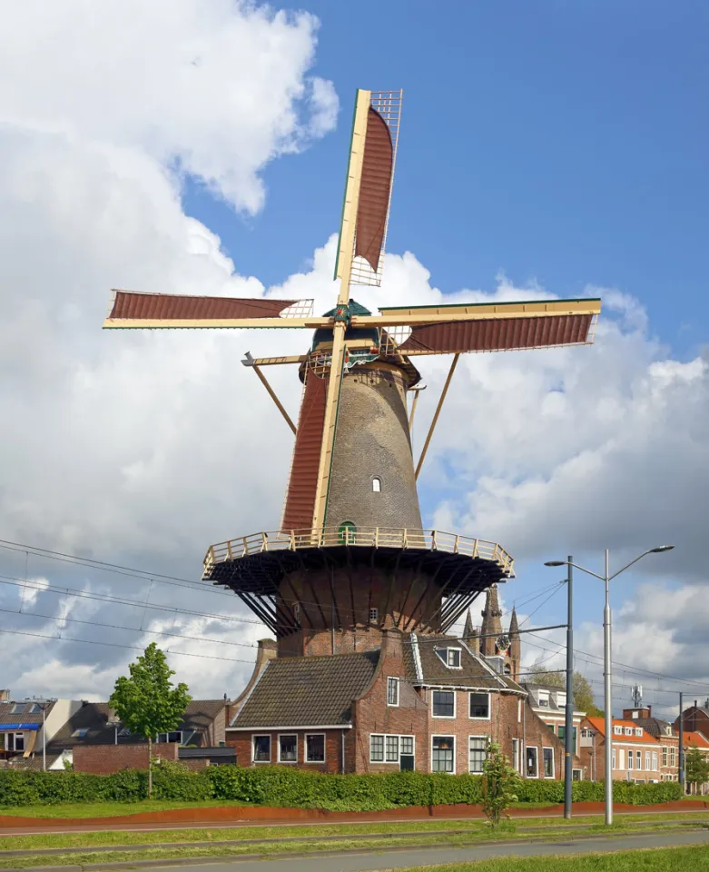 De Roos Windmill, northwest elevation