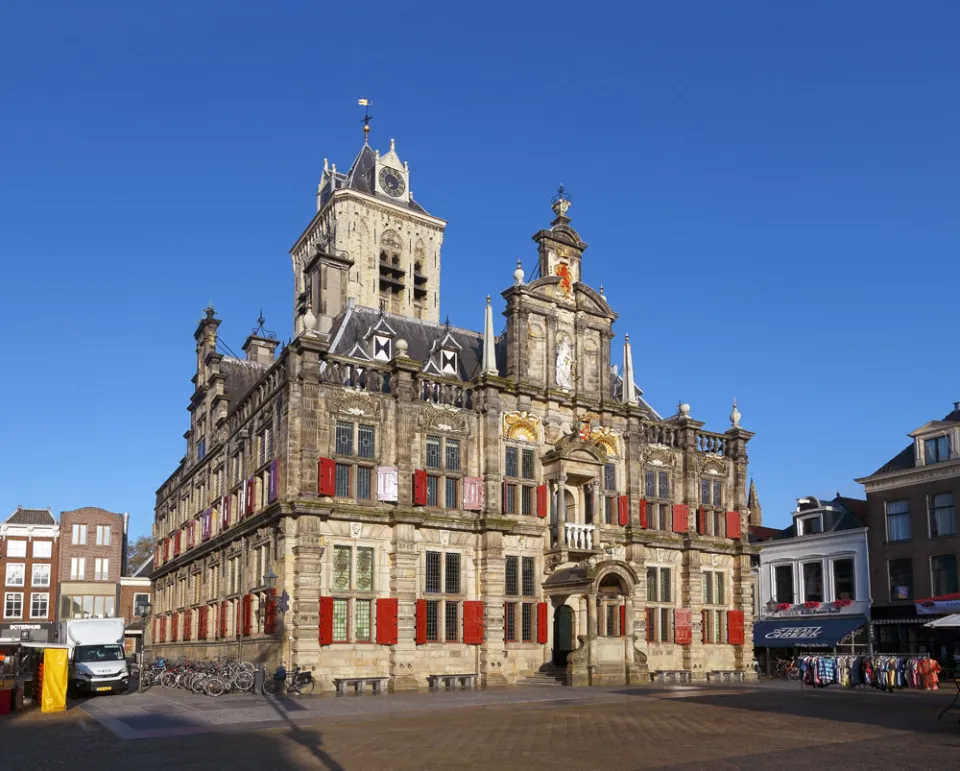 Delft City Hall, east elevation