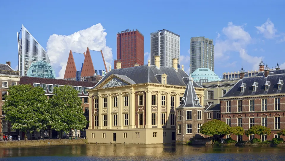 Mauritshuis, behind Hofvijver (northwest elevation)