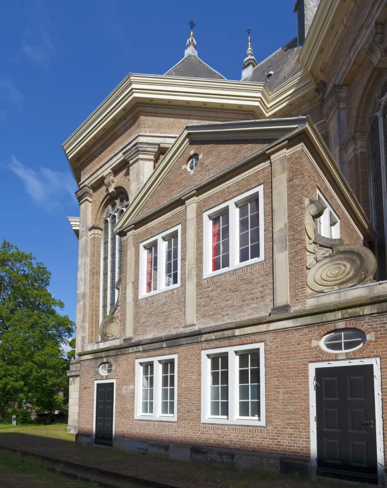 New Church, detail of the southeastern facade