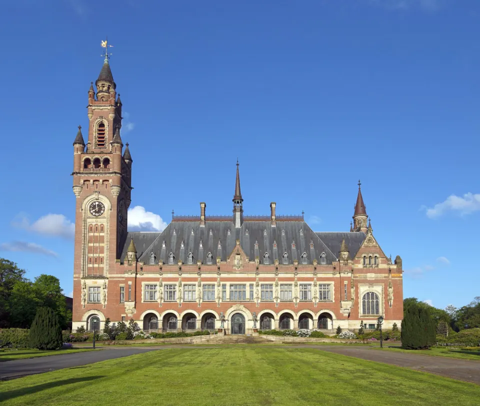 Peace Palace, east elevation