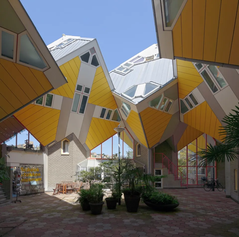 Cube Houses (Blaak Forest), courtyard