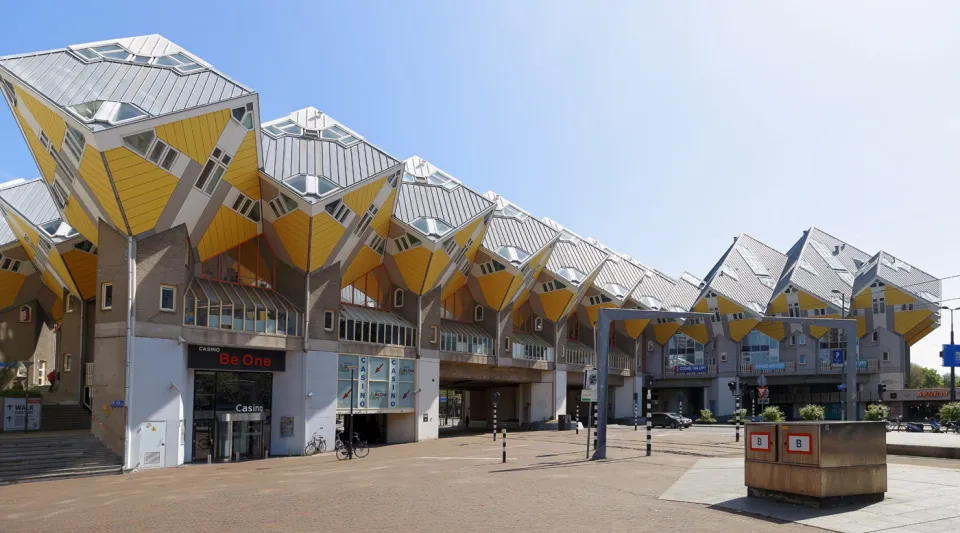 Cube Houses (Blaak Forest), northwest elevation