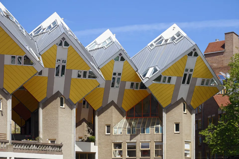 Cube Houses (Blaak Forest), southern facade detail