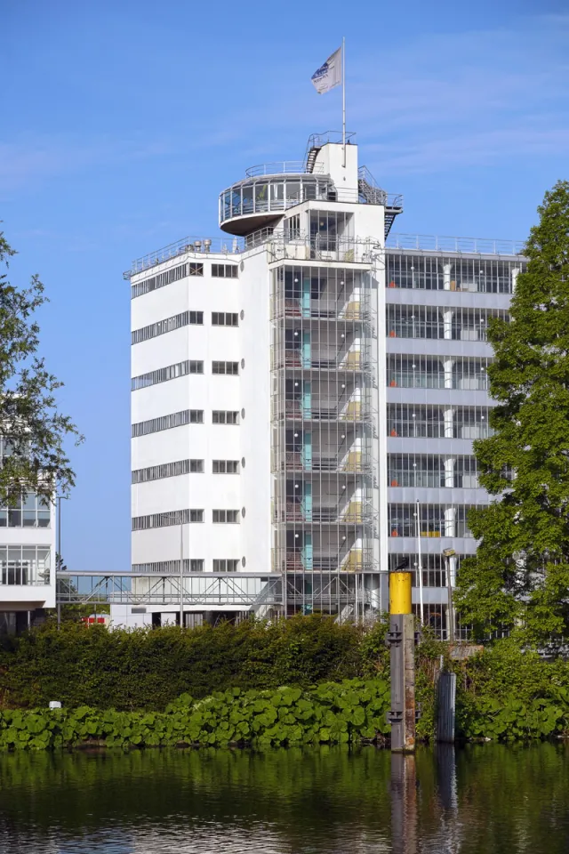 Van Nelle Factory, detail of the main structure (east elevation)