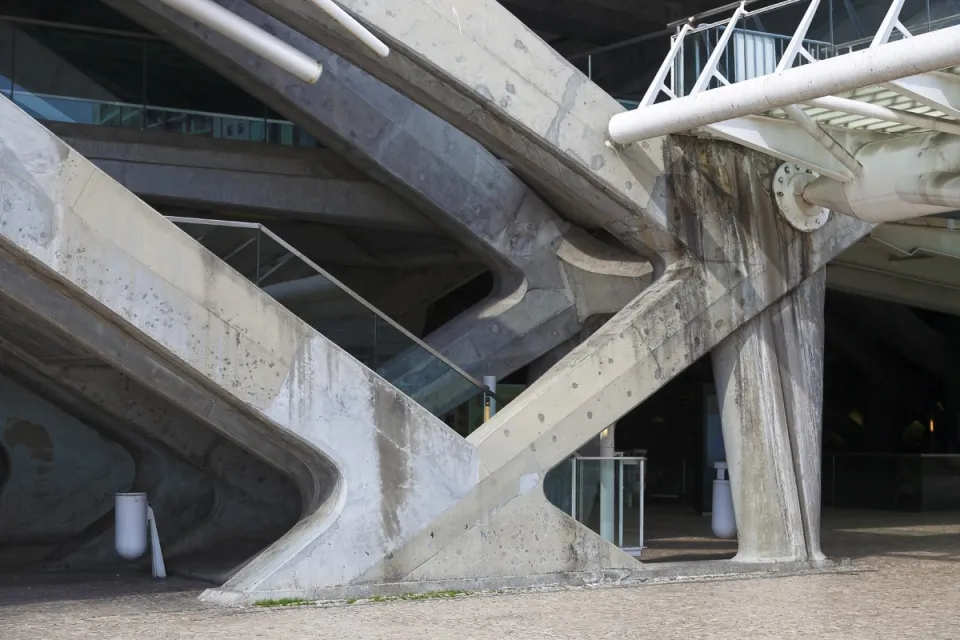 Lisbon Oriente Station, detail of the structural system