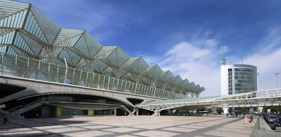 Lisbon Oriente Station, southeast elevation