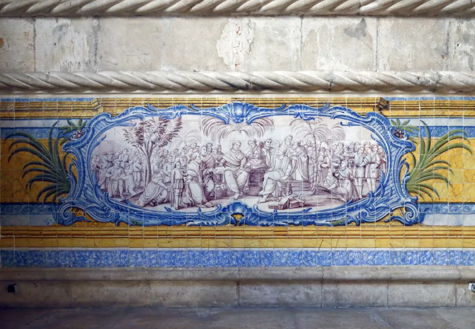 Monastery of the Hieronymites, refectory, azulejo