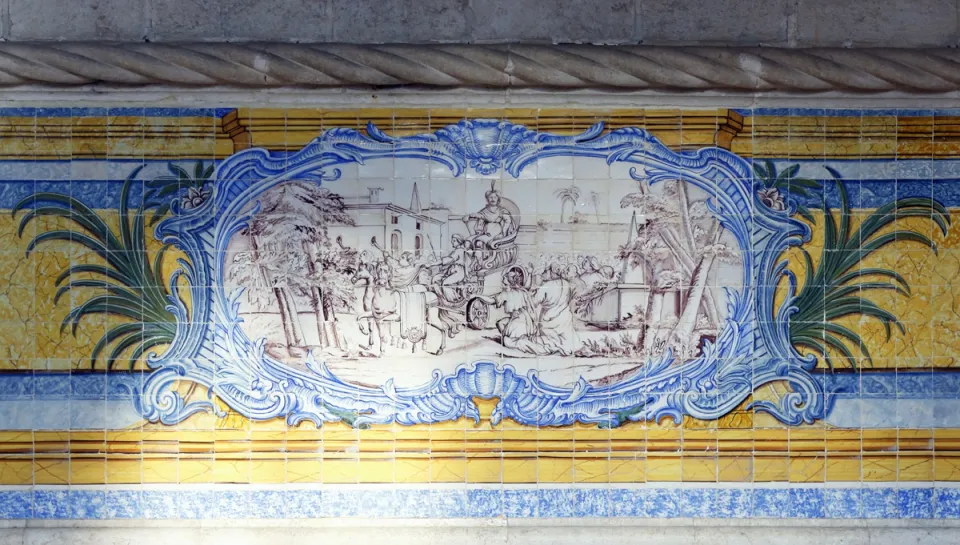 Monastery of the Hieronymites, refectory, azulejo