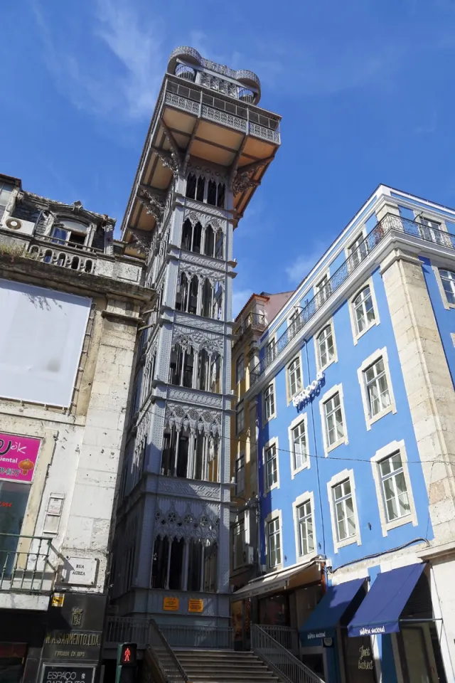 Santa Justa Elevator, view from Aurea Street