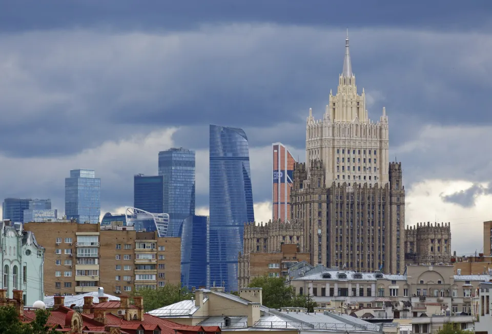 Ministry of Foreign Affairs and Moscow City (MIBC), from Christ the Savior Cathedral