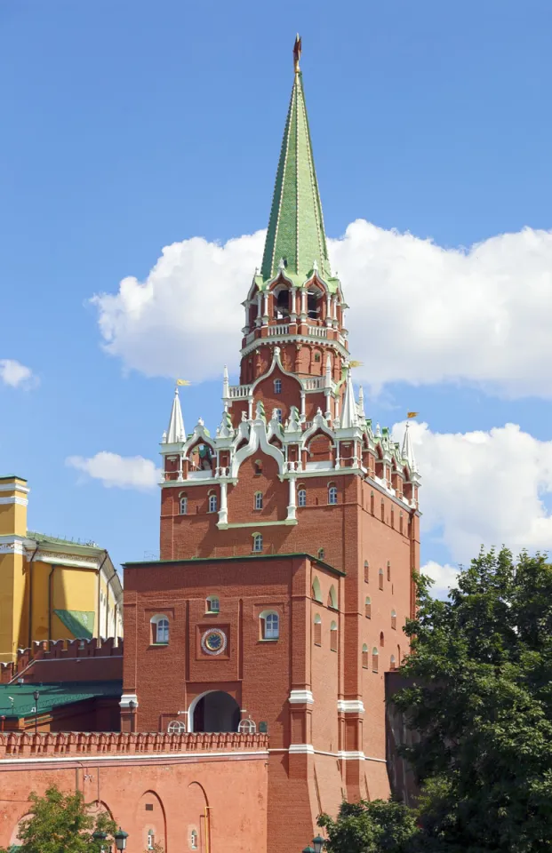 Moscow Kremlin, Trinity Tower, west elevation