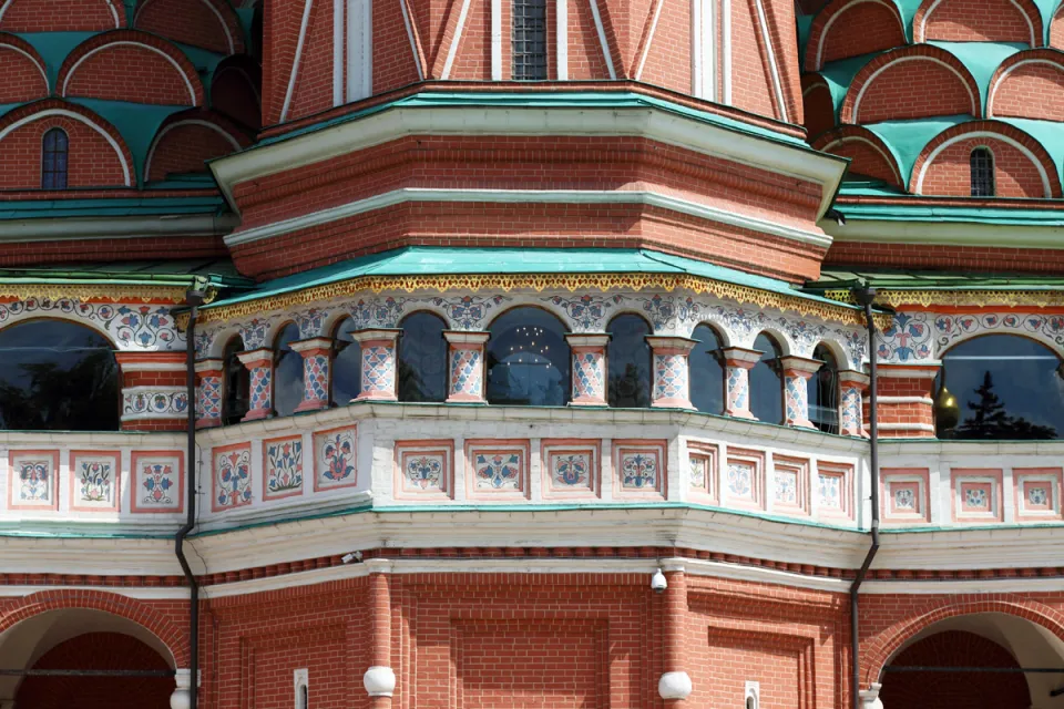 Saint Basil's Cathedral, facade detail, gallery